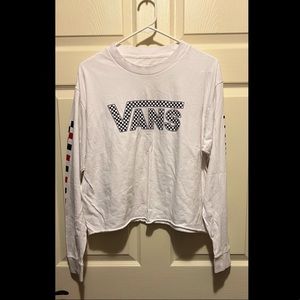 vans cropped long sleeve